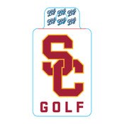 USC Trojans SC Interlock Golf Sticker
